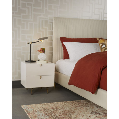 Celine 20.5 X 19.75 inch Cream Night Stand, Small